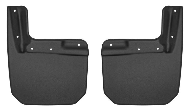 Jeep Wrangler JLU Mud Guards - Front - Husky Liners - Custom-Molded, Paintable Matte Finish - Black - `18-`24